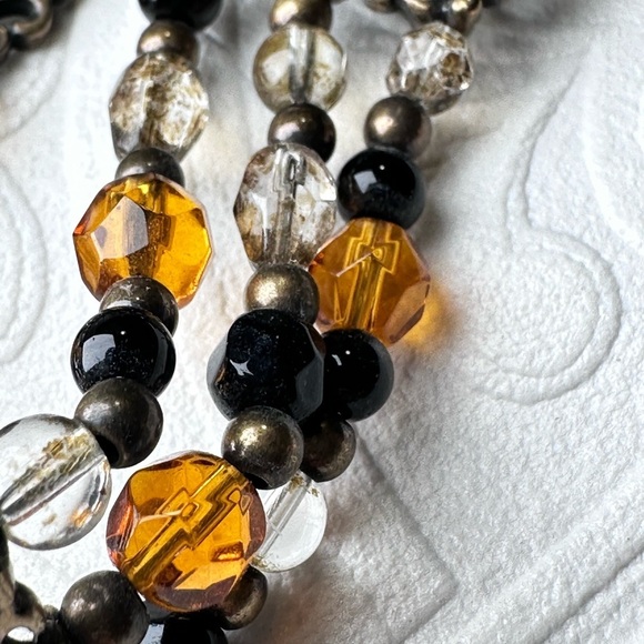 Premier Designs Black and Orange Bracelet multi colored multi strand 7.5 3158 G - Picture 7 of 12